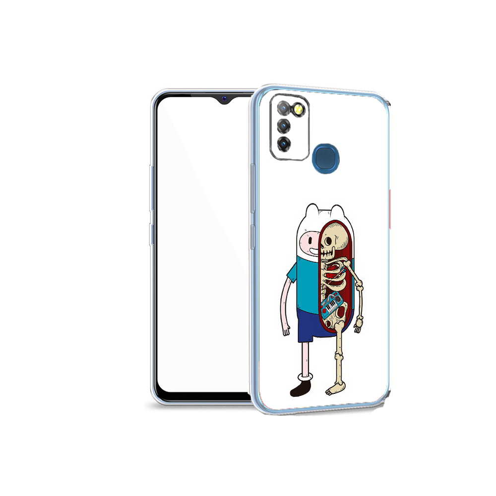 

Чехол MyPads Tocco для Infinix Hot 10 Lite Финн скелет, Прозрачный, Tocco