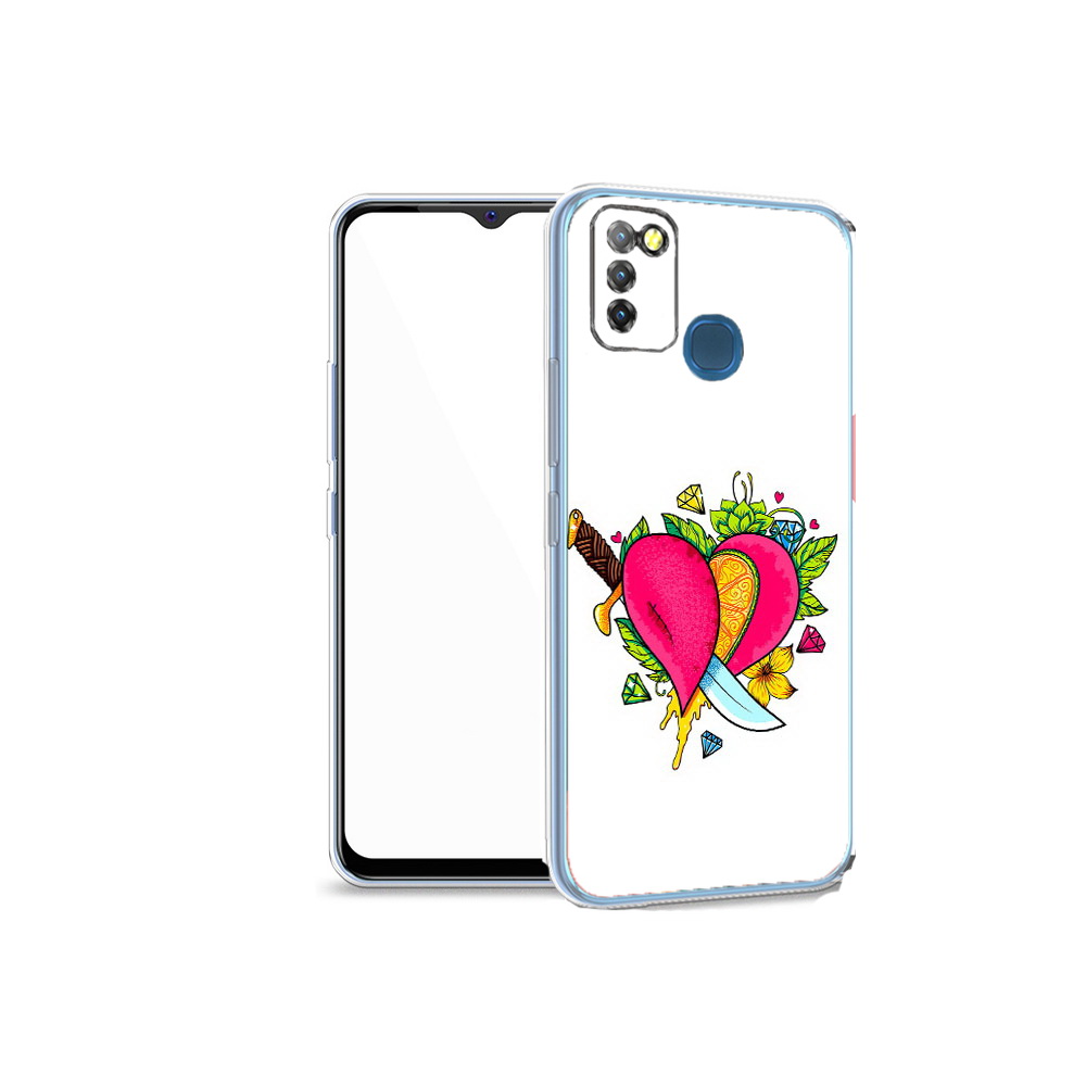 

Чехол MyPads Tocco для Infinix Hot 10 Lite Фруктовое сердце, Прозрачный, Tocco