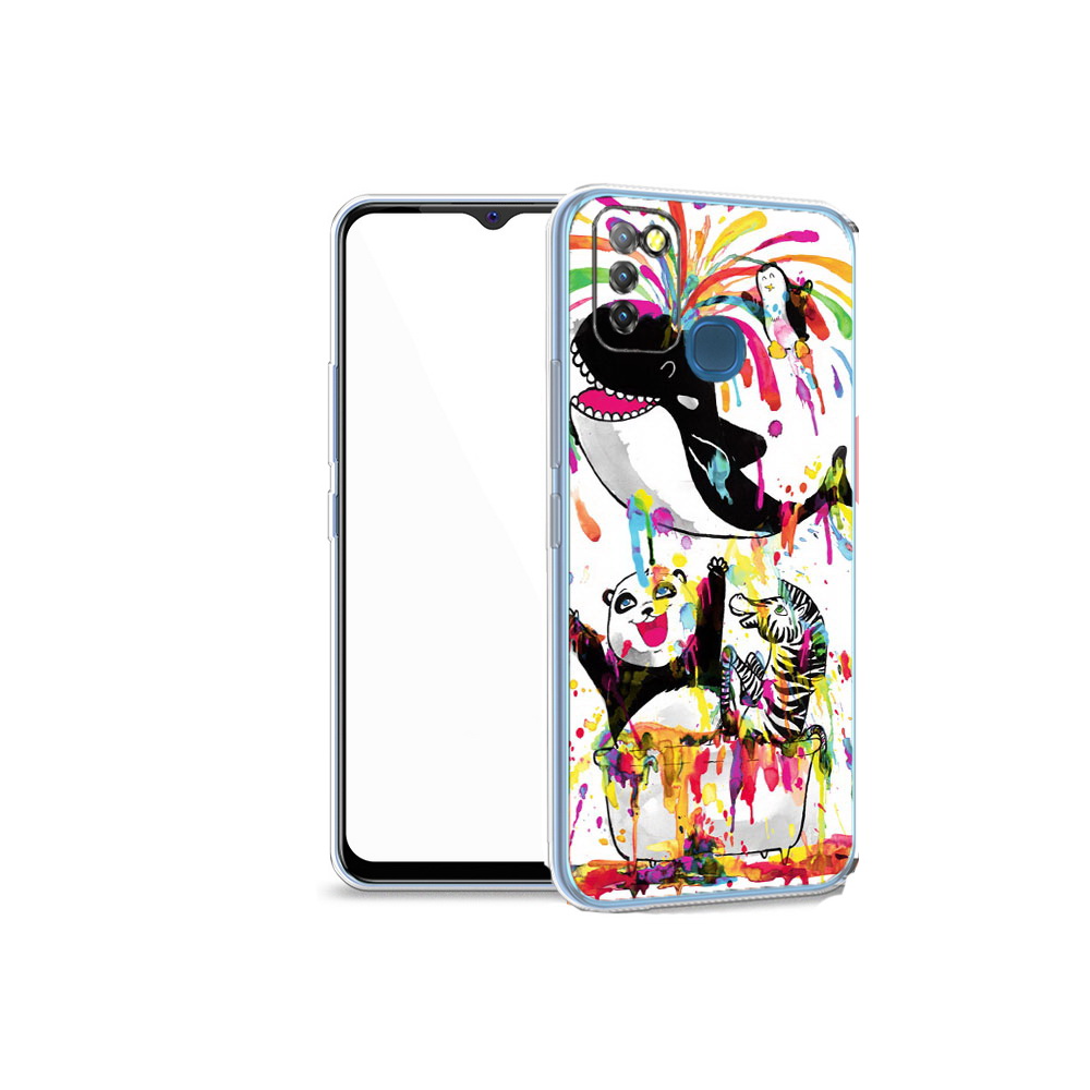 

Чехол MyPads Tocco для Infinix Hot 10 Lite Хиппи кит, Прозрачный, Tocco