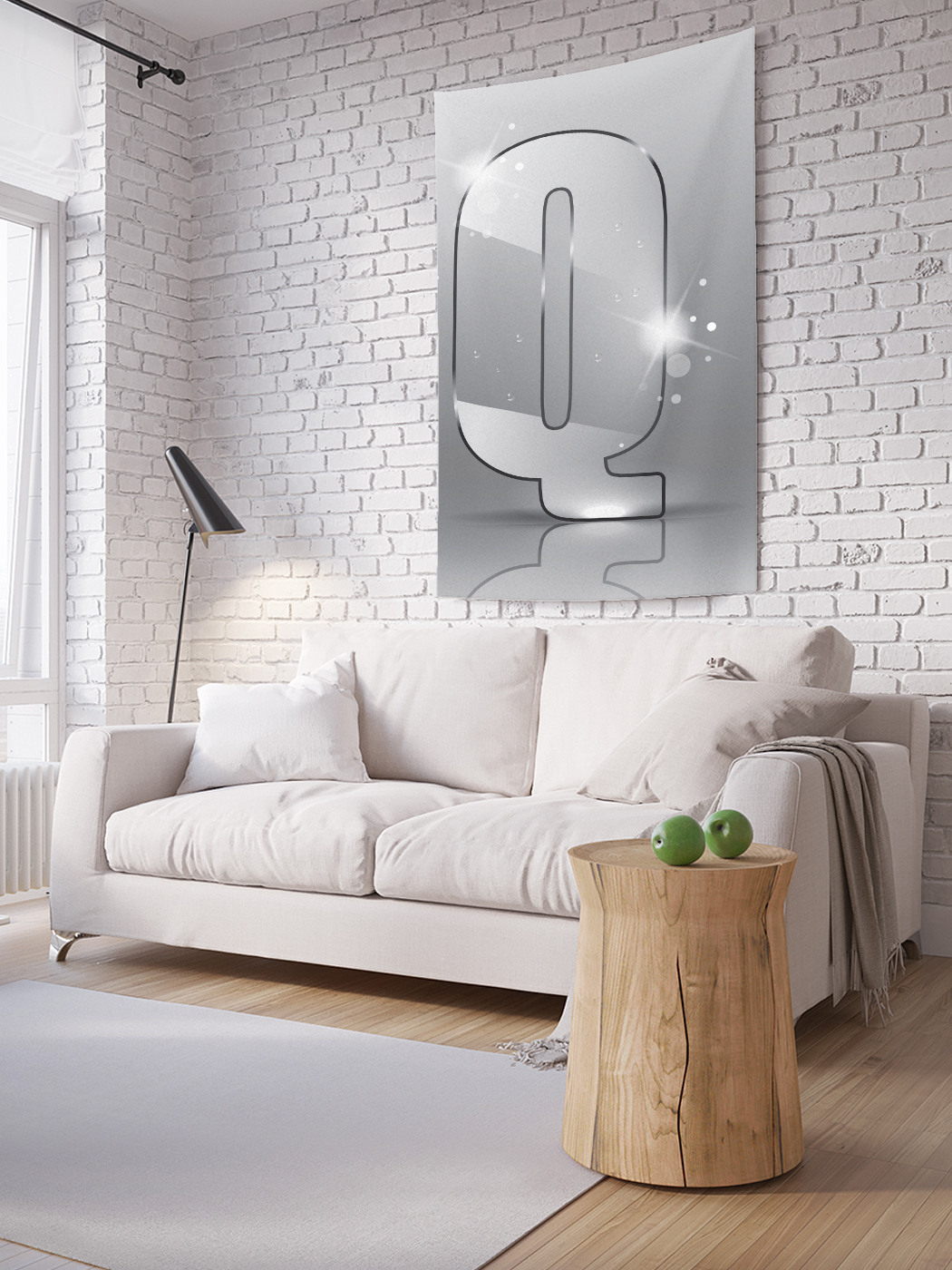 

Вертикальное фотопанно на стену JoyArty Сверкающая q 150x200 см, Сверкающая q