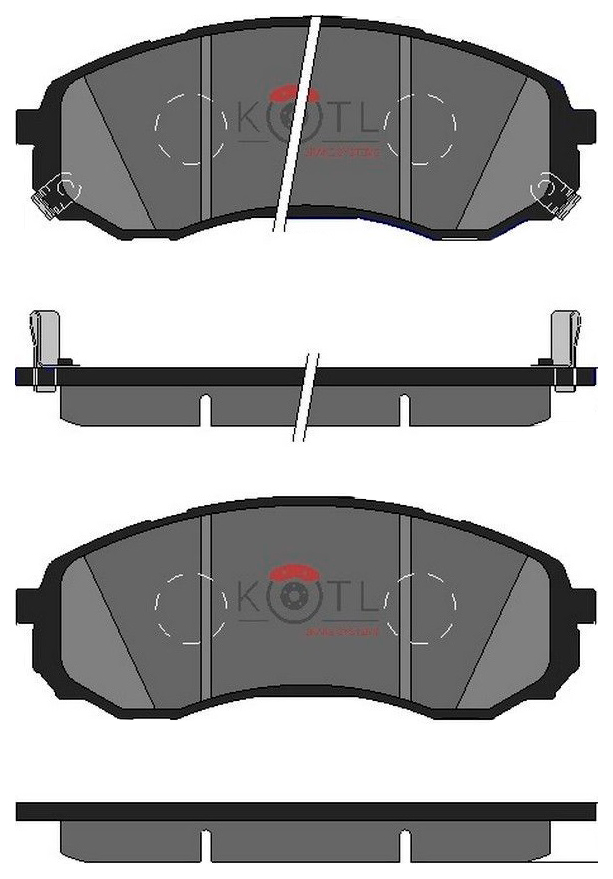 фото Kotl колодки тормозные дисковые kotl 57kt