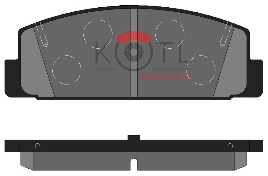 фото Колодки тормозные задние kotl 3088kt