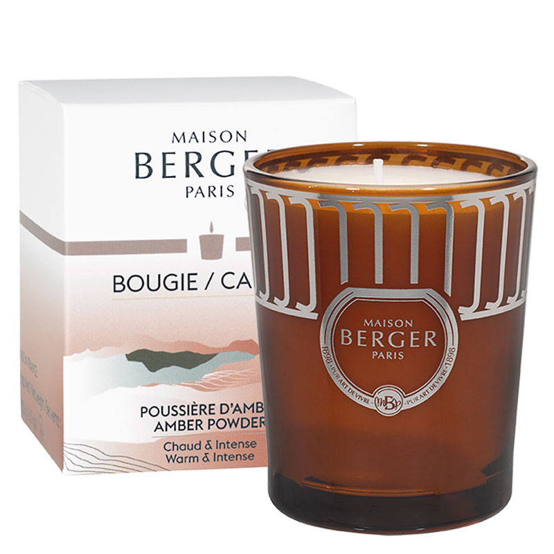 

Ароматическая свеча Maison Berger СТИХИЯ Амбровая вуаль янтарная, Коричневый