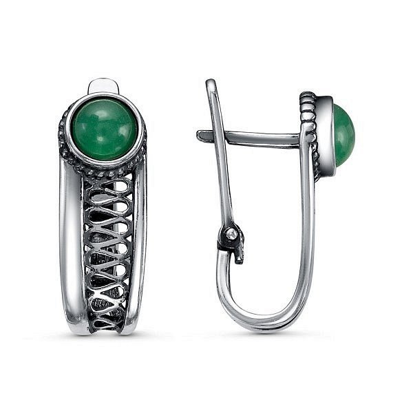 

Серьги из серебра TEO MAORI 833314882за, агат искусственный, 833314882за