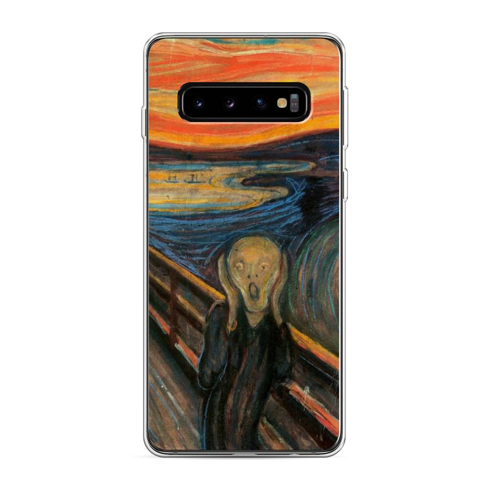 

Чехол Awog на Samsung Galaxy S10 "Крик", Разноцветный, 27050-9