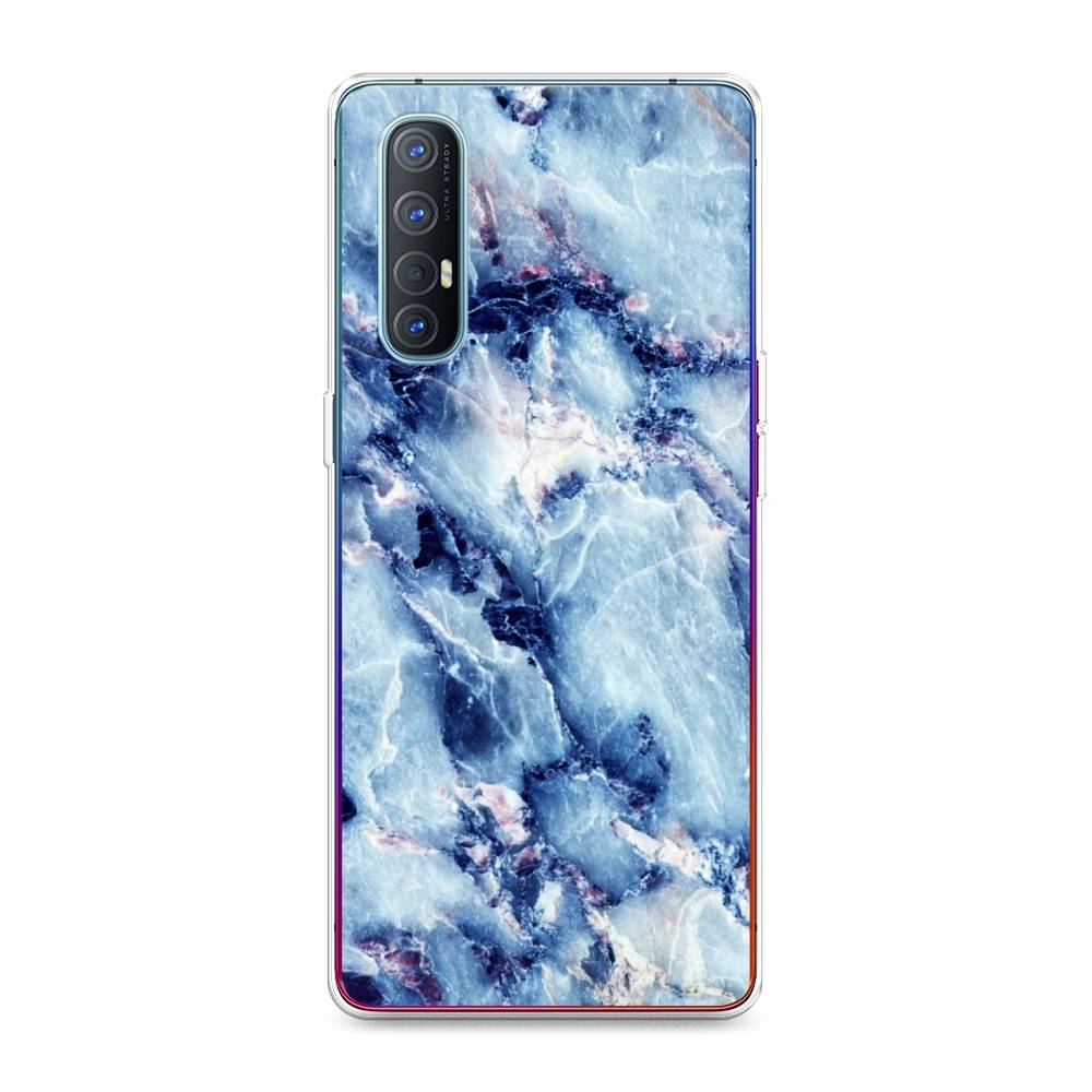 

Чехол для Oppo Reno 3 Pro "Мрамор с синими прожилками", Синий, 252550-3