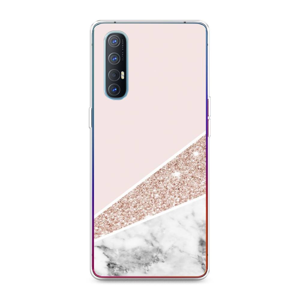 

Чехол для Oppo Reno 3 Pro "Блестящий розовый мрамор", 252550-3
