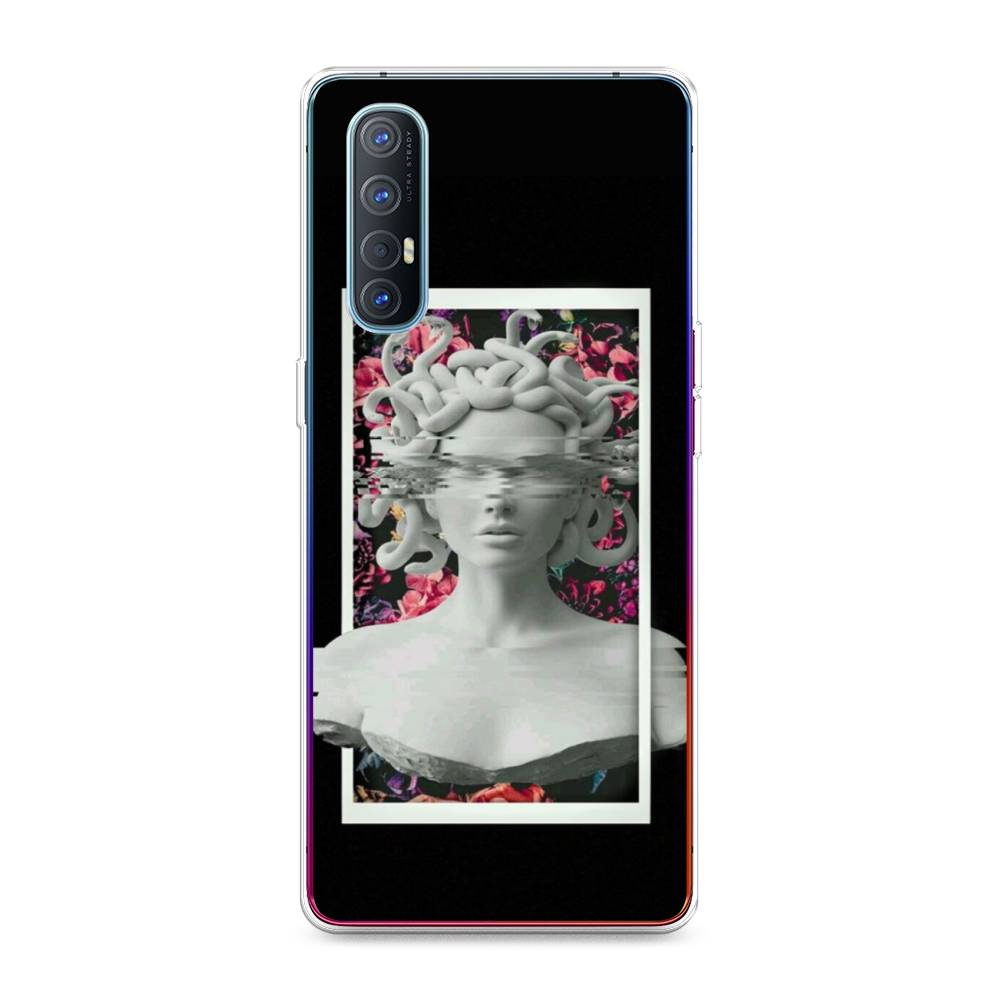 

Чехол для Oppo Reno 3 Pro "Web Punk Медуза Горгона", Черный;серый, 252550-6