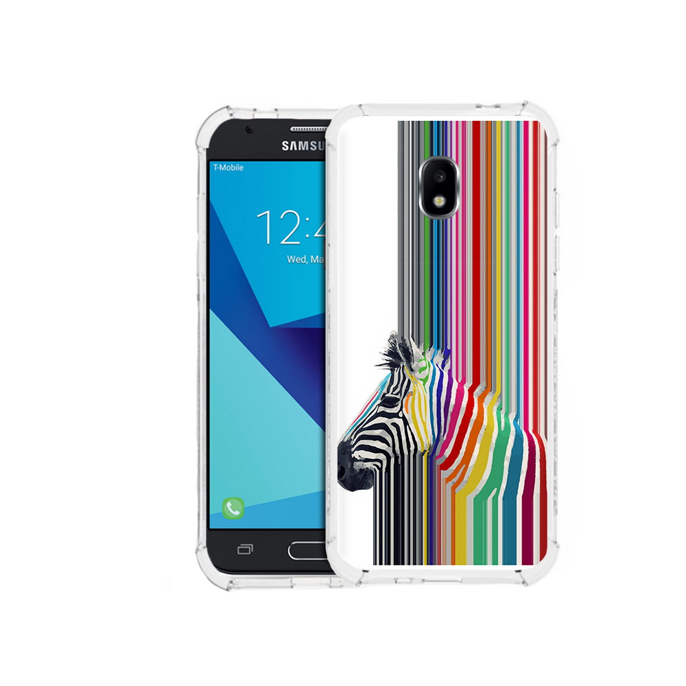 

Чехол MyPads Tocco для Samsung Galaxy J3 (2017) радужная зебра (PT74067.575.565), Прозрачный, Tocco