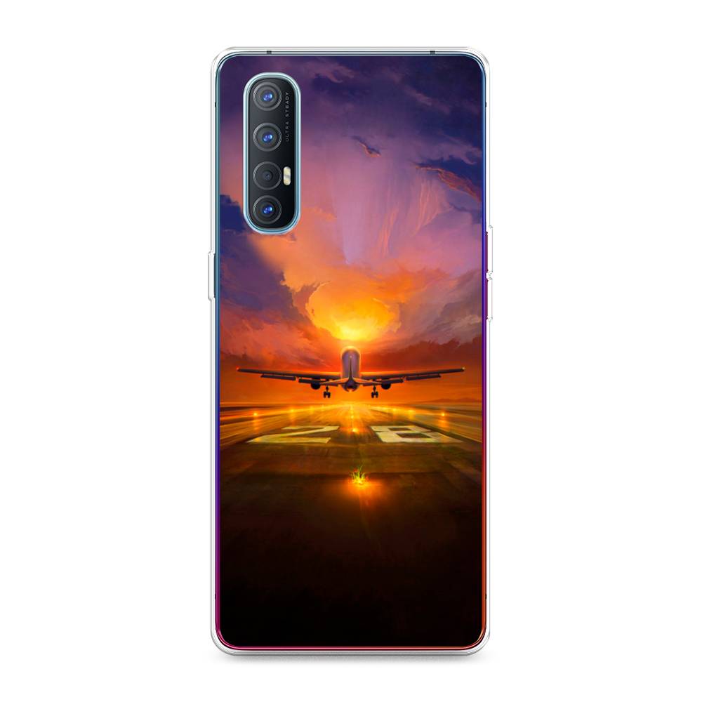 

Чехол для Oppo Reno 3 Pro "Самолет на посадке", Оранжевый;синий, 252550-6