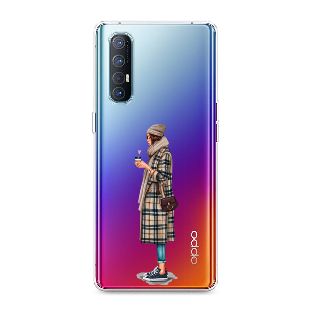 

Чехол для Oppo Reno 3 Pro "Утренний кофе", Коричневый;бежевый, 252550-6
