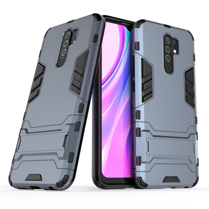 

Противоударный чехол Transformer-2 с функцией подставки для Xiaomi Redmi 9, синий, Transformer-2