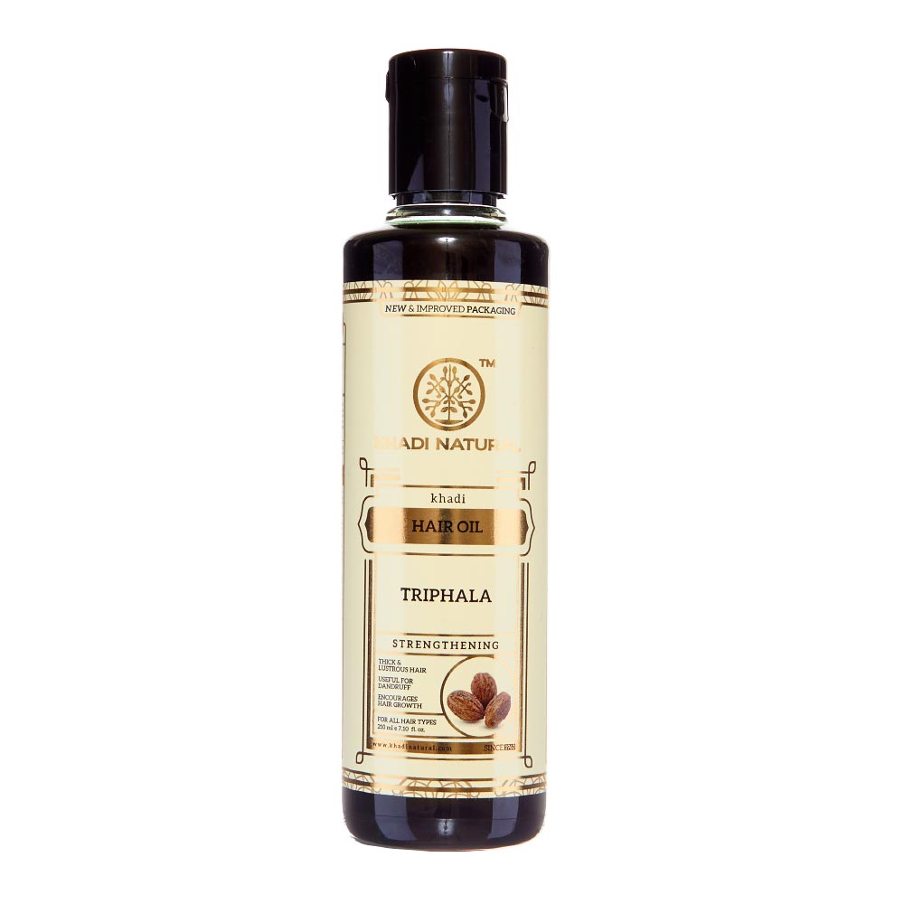 Масло для волос KHADI Трифала Triphala hair oil, 210 мл zeitun крем масло для тела 1001 ночь чувственный афродизиак 200 мл