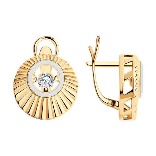 

Серьги из серебра TEO MAORI 893-120-01875-2, фианит/эмаль, 893-120-01875-2