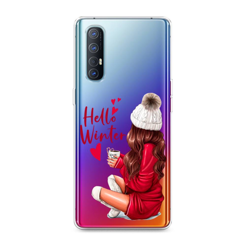 

Чехол для Oppo Reno 3 Pro "Hello winter", Красный;белый;коричневый, 252550-5