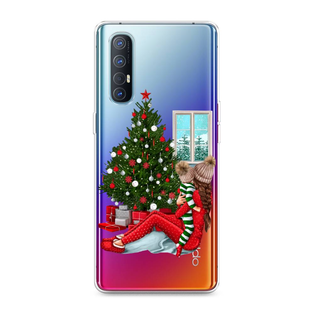 

Чехол на Oppo Reno 3 Pro "Новый год с мамой", Красный;зеленый;голубой, 252550-6