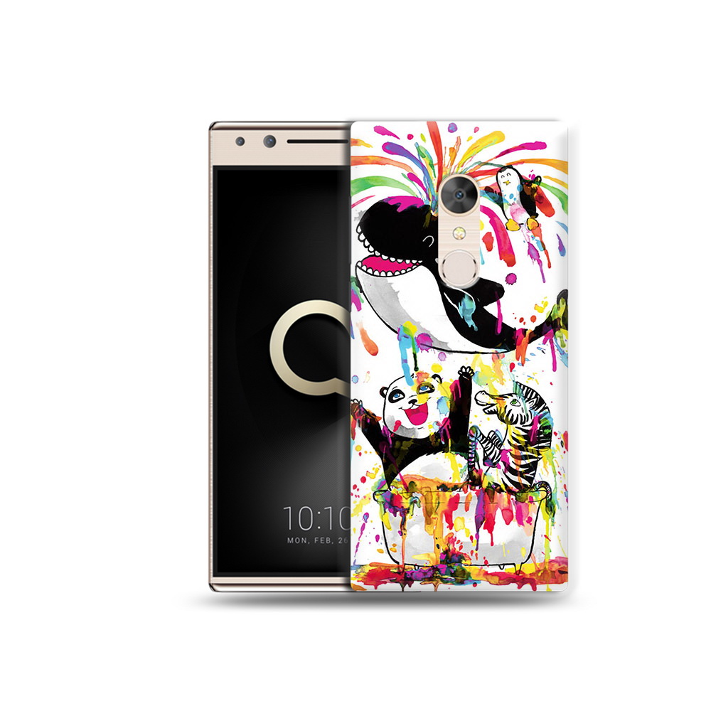

Чехол MyPads Tocco для Alcatel 5 Хиппи кит (PT110913.675.191), Прозрачный, Tocco