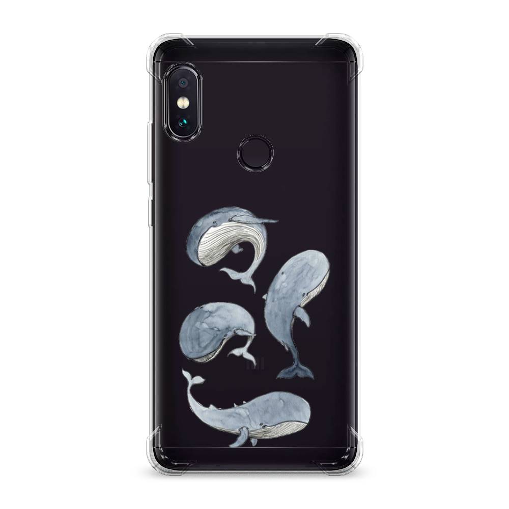 

Чехол Awog на Xiaomi Redmi Note 5 "Киты", Разноцветный, 32751-1