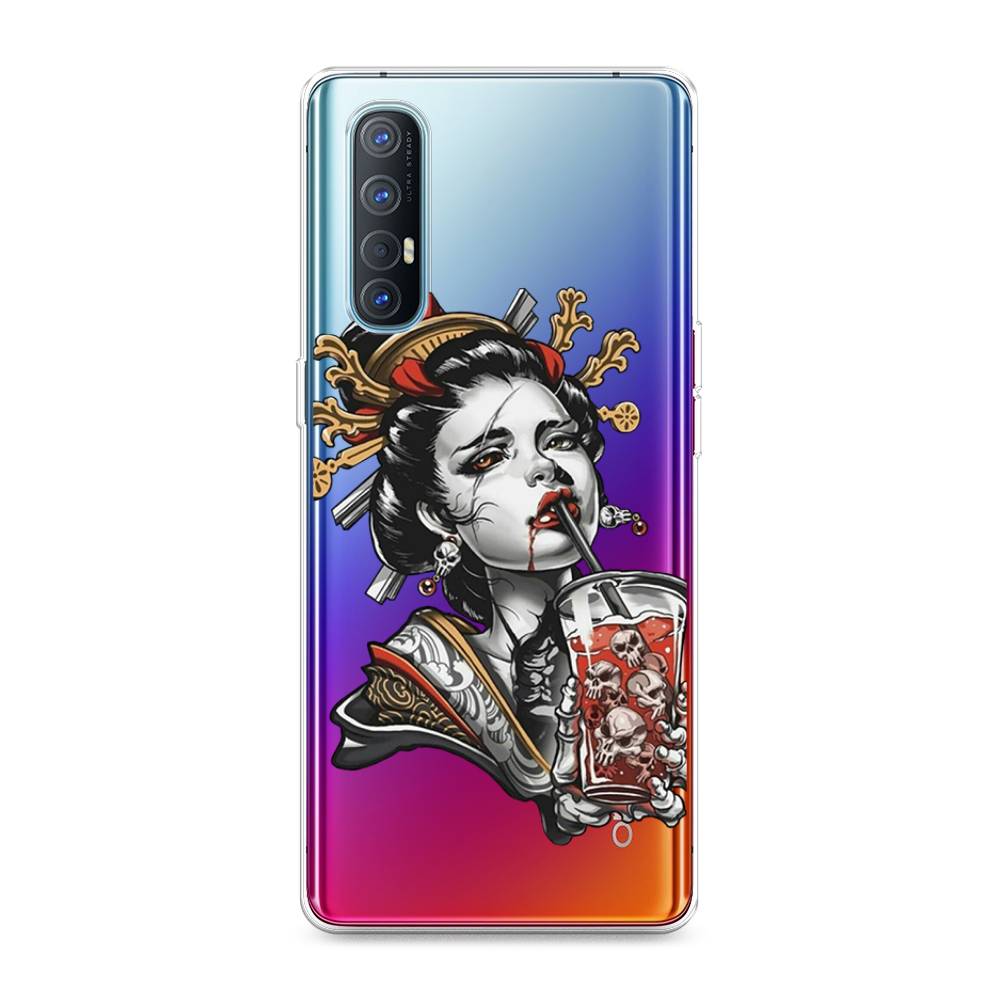 

Чехол для Oppo Reno 3 Pro "Опасная гейша", Красный;черный;серый, 252550-4