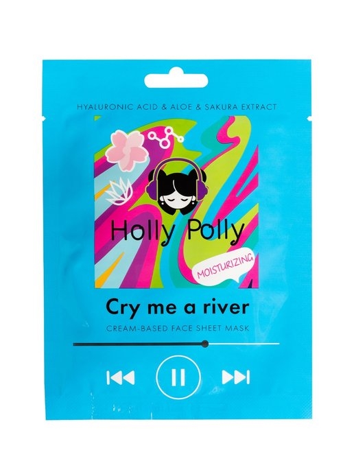 Купить Маска Holly Polly Cry Me a River Тканевая для Лица с Гиалуроновой Кислотой, 22г