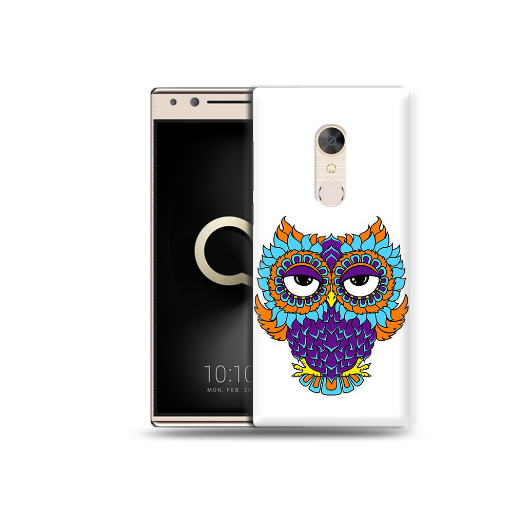 

Чехол MyPads Tocco для Alcatel 5 Цветная сова (PT110913.675.198), Прозрачный, Tocco