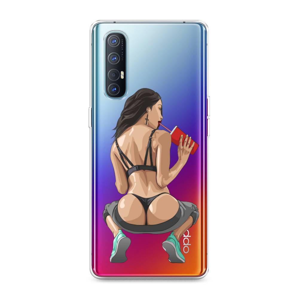 

Чехол на Oppo Reno 3 Pro "Сочные булочки", Бежевый;красный;черный, 252550-6