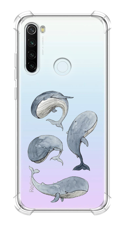 

Чехол Awog на Xiaomi Redmi Note 8T "Киты", Разноцветный, 37451-1