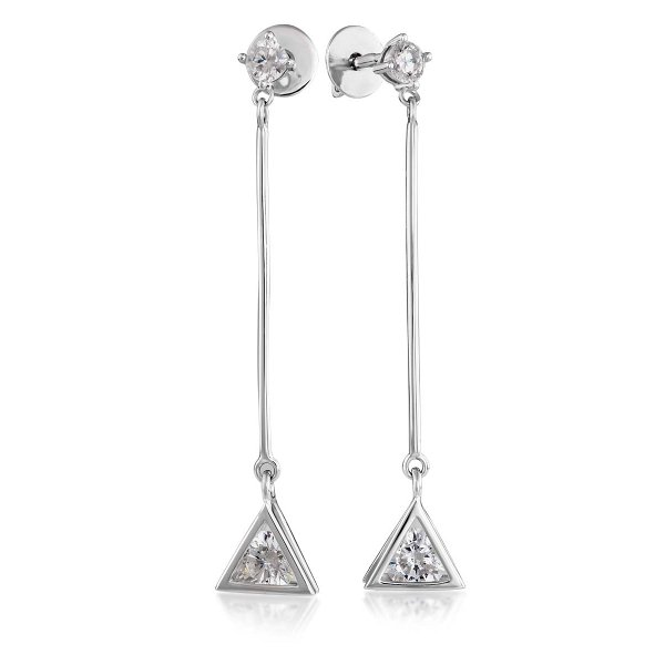 

Серьги из серебра TEO MAORI 83418.1, фианит, 83418.1