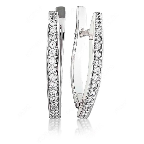 

Серьги из серебра TEO MAORI 83438.1, фианит, 83438.1