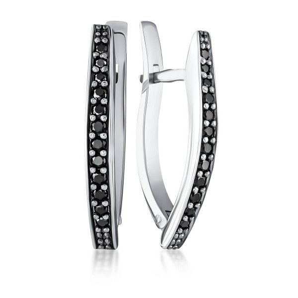 

Серьги из серебра TEO MAORI 83438.2, фианит, 83438.2