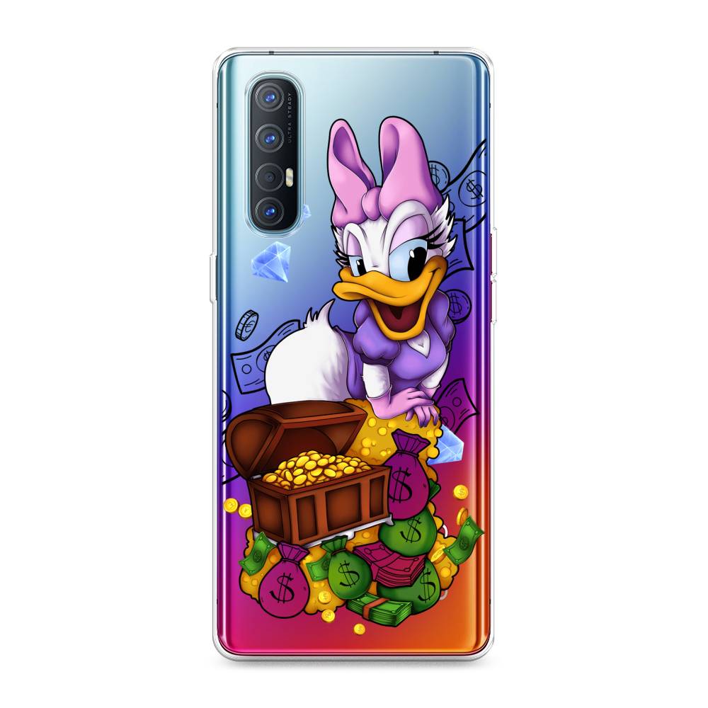 

Чехол на Oppo Reno 3 Pro "Rich Daisy Duck", Коричневый;белый;фиолетовый, 252550-6