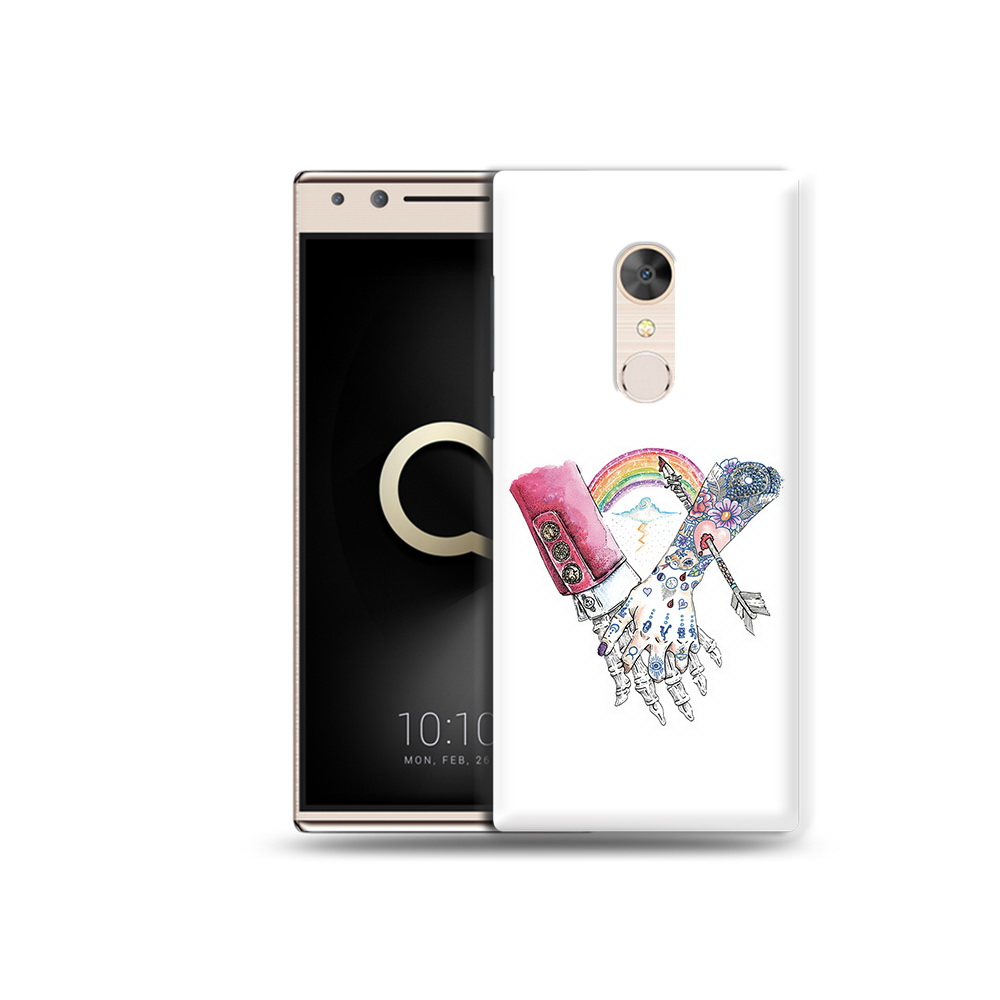 

Чехол MyPads Tocco для Alcatel 5 абстракция руки в татуировках (PT110913.675.212), Прозрачный, Tocco