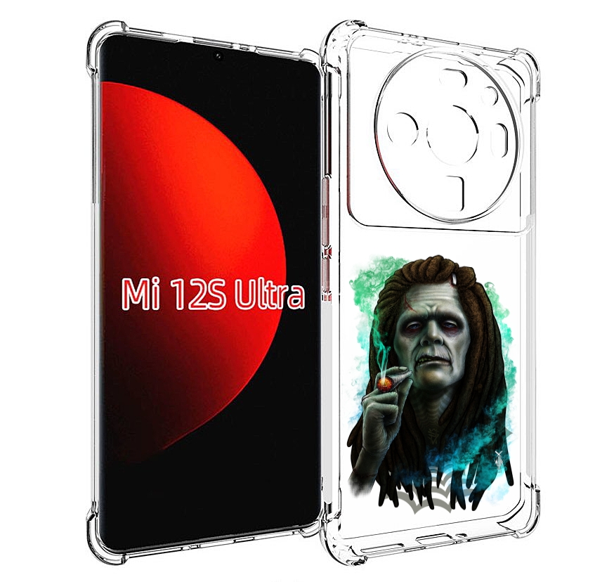 

Чехол MyPads зеленый мужчина с сигаретой для Xiaomi 12S Ultra, Прозрачный, Tocco