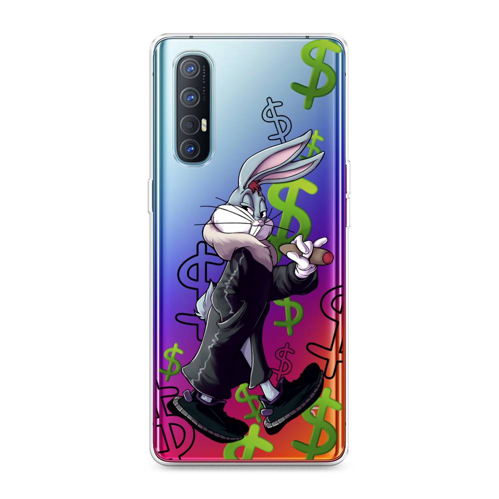 

Чехол на Oppo Reno 3 Pro "Rich Bugs Bunny", Зеленый;черный;голубой, 252550-6