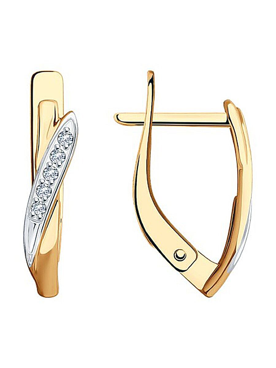 

Серьги из золота TEO MAORI 8200168, фианит, 8200168