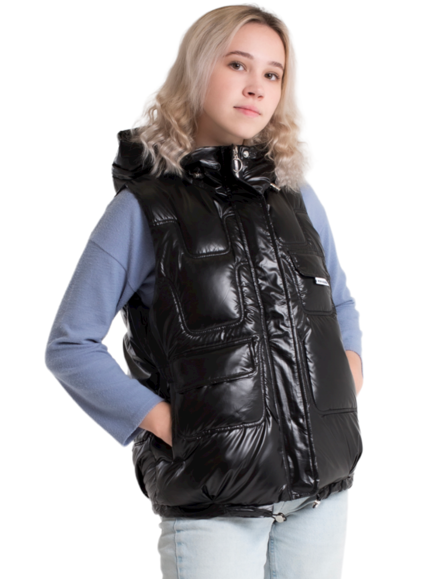 

Утепленный жилет женский NEW SHEEK 1 черный XL, 1