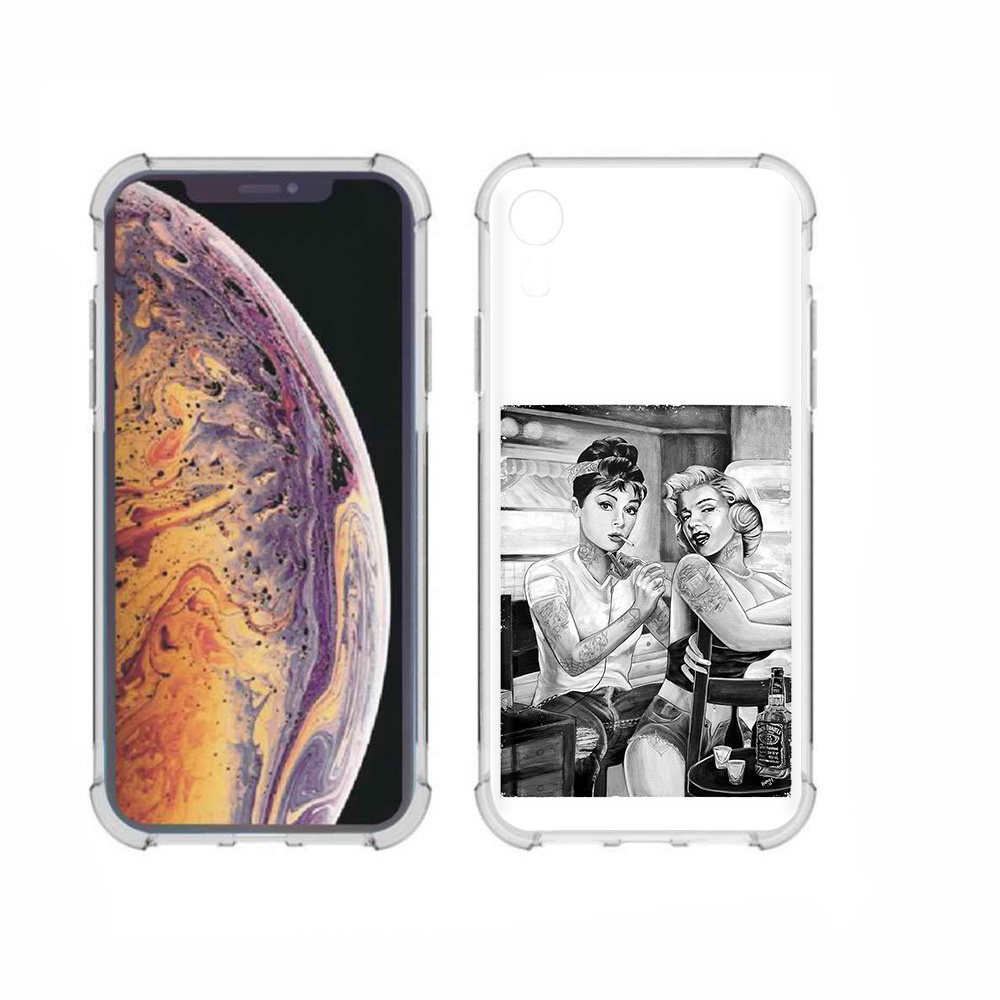 

Чехол MyPads Tocco для Apple iPhone XR тату мастер, Прозрачный, Tocco