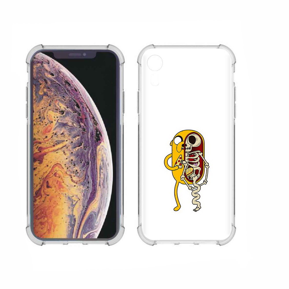 

Чехол MyPads Tocco для Apple iPhone XR Джейк скелет, Прозрачный, Tocco