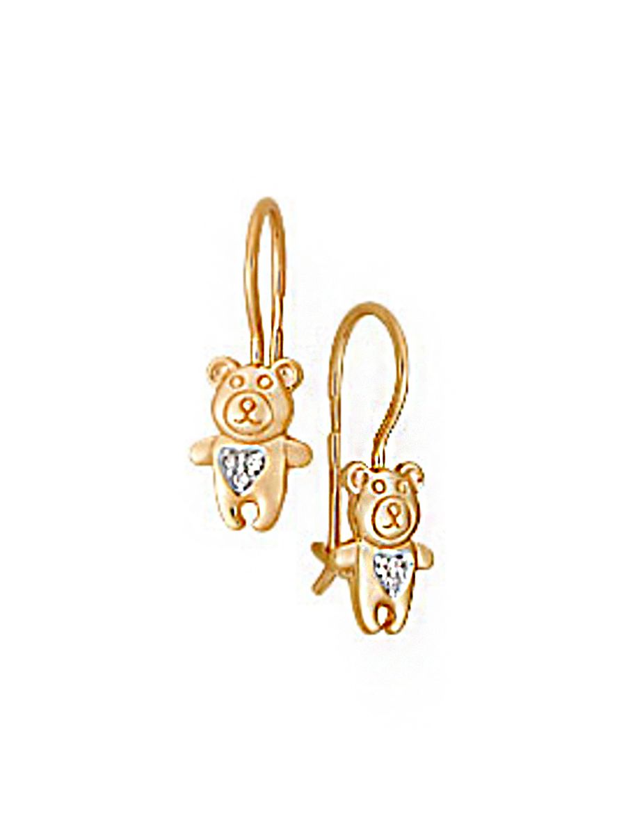 

Серьги из золота TEO MAORI 820204, фианит, 820204