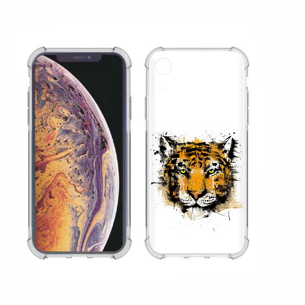 

Чехол MyPads Tocco для Apple iPhone XR тигруля, Прозрачный, Tocco