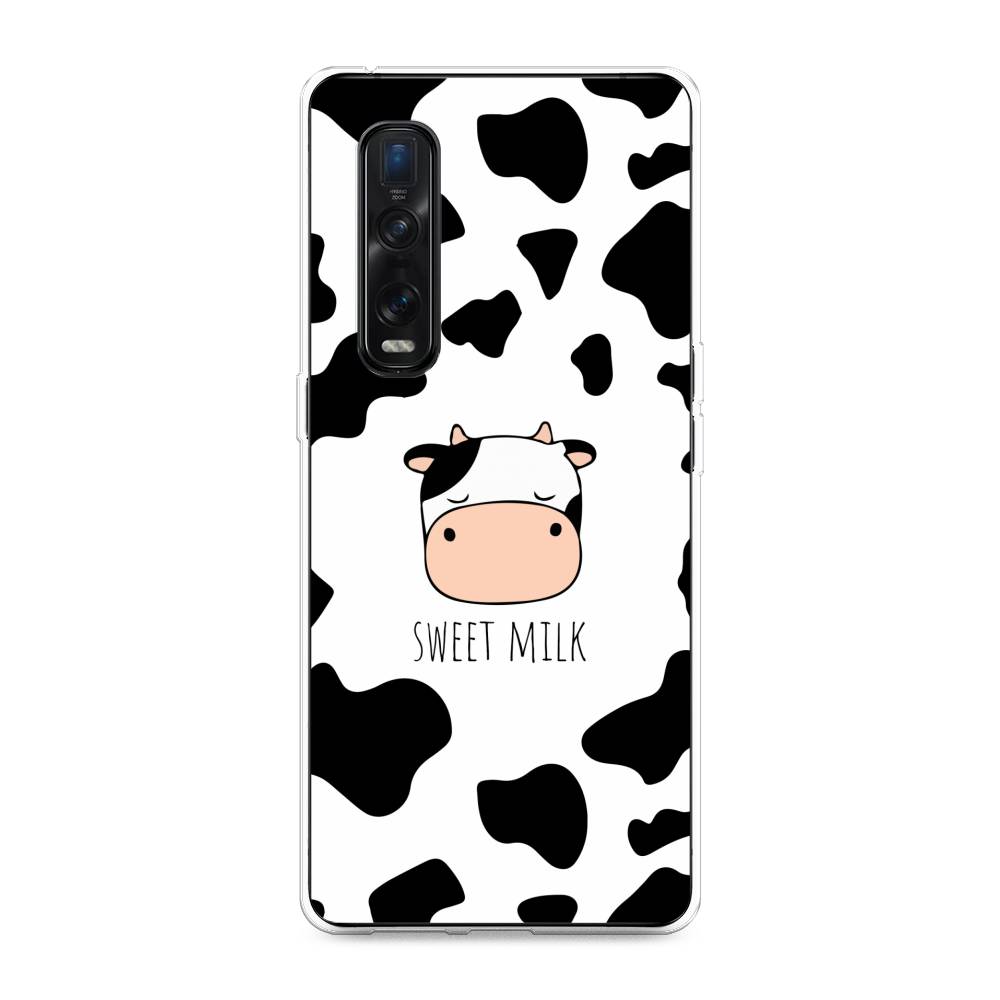 

Чехол для Oppo Find X2 Pro "Sweet milk", Розовый;белый;черный, 253350-1