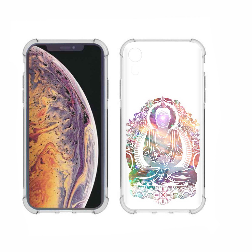 

Чехол MyPads Tocco для Apple iPhone XR умный мужчина абстракция, Прозрачный, Tocco