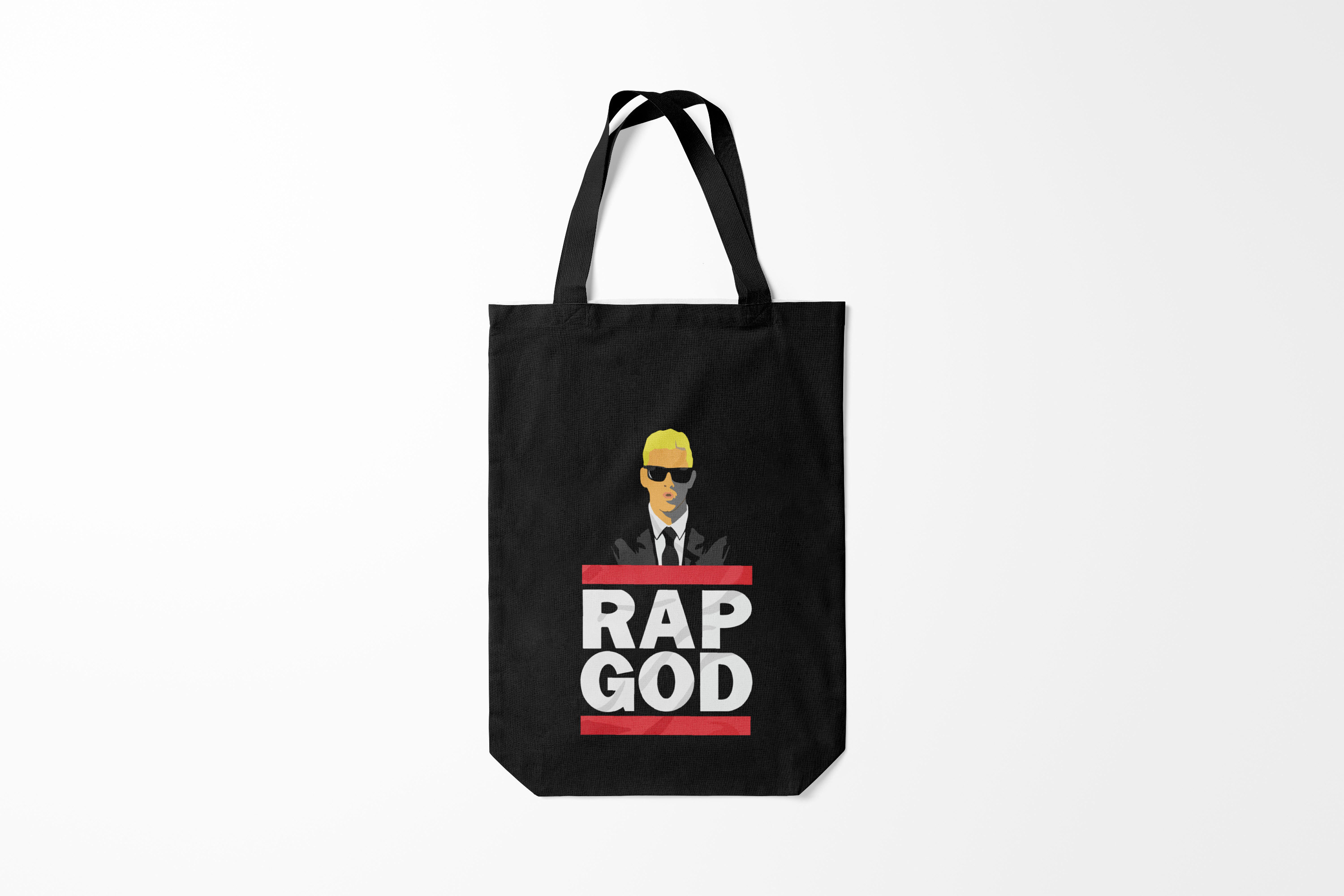 

Сумка шoппер унисекс Burnettie Rap God Eminem, черный, Rap God Eminem