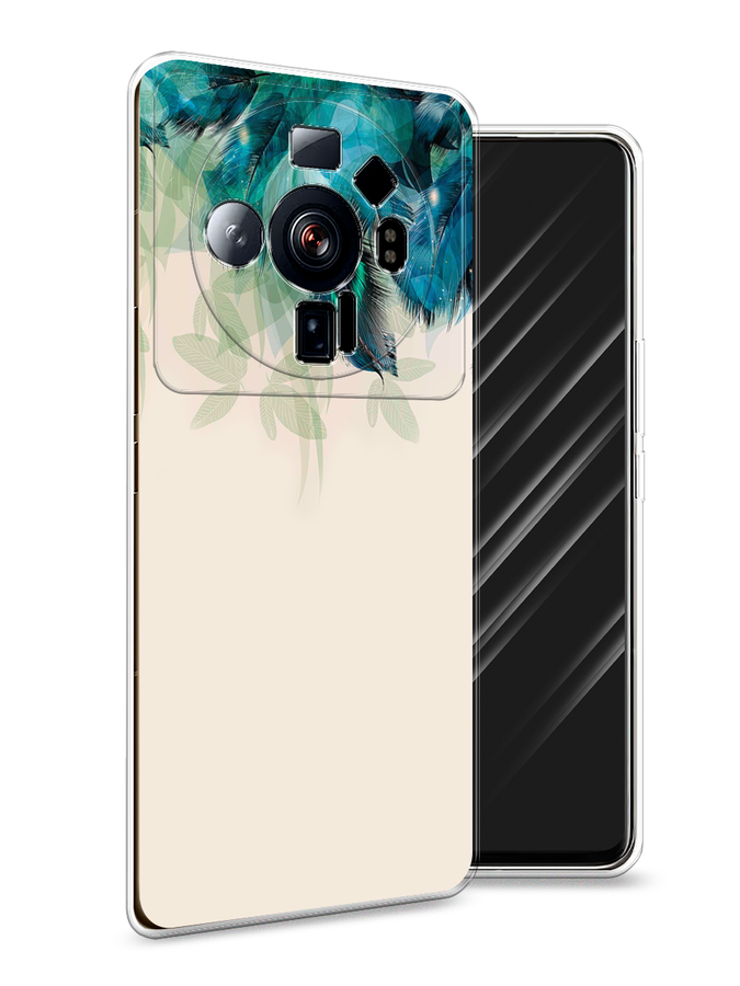 

Чехол Awog на Xiaomi 12S Ultra "Перья голубого цвета", Разноцветный, 314550-2