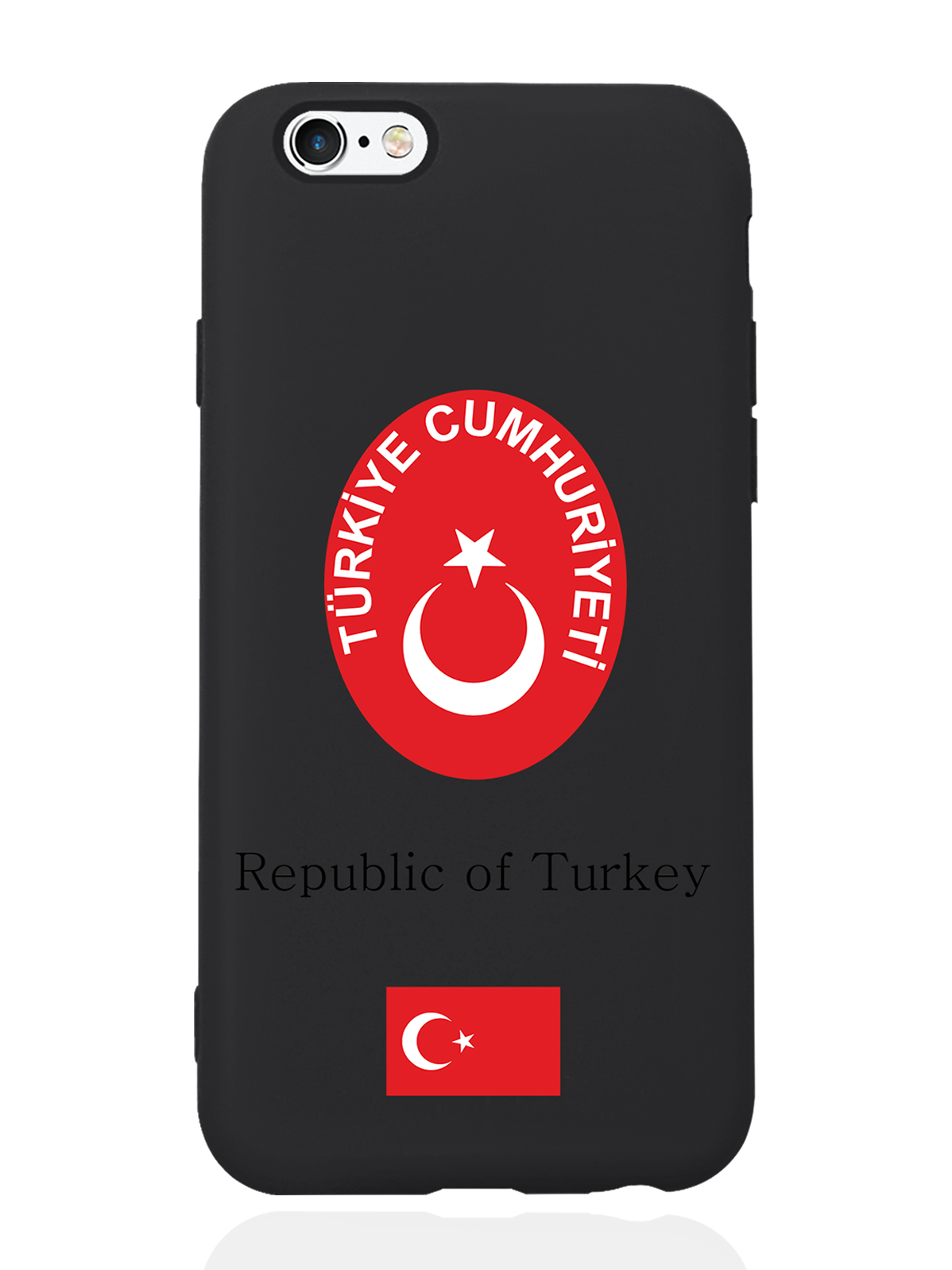 

Чехол SignumCase для iPhone 6/6s Герб Турции черный, Красный;белый;черный