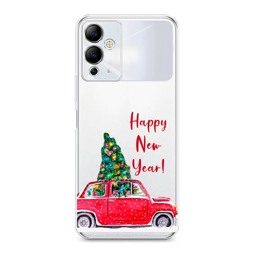 

Чехол на Infinix Note 12i "Happy New Year", Красный;зеленый, 3102050-5