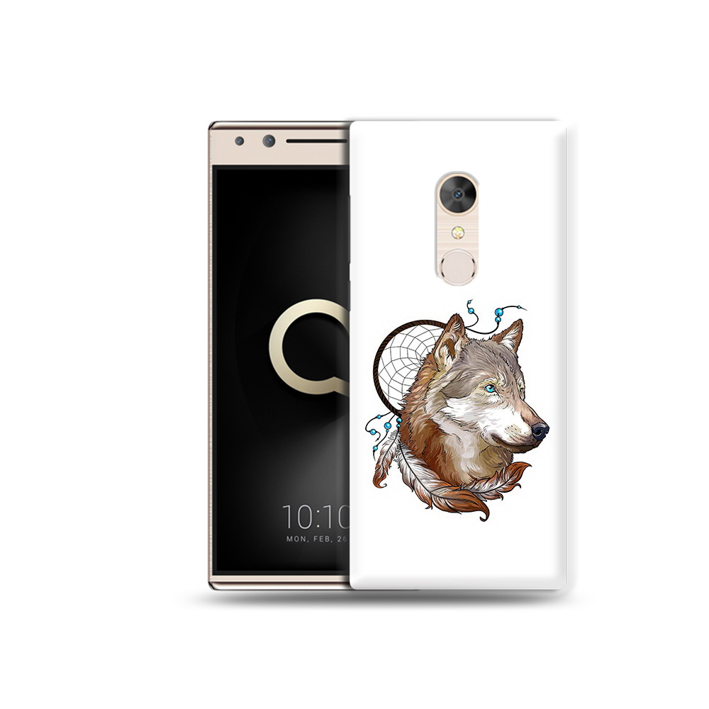 

Чехол MyPads Tocco для Alcatel 5 волк и ловец снов (PT110913.675.269), Прозрачный, Tocco
