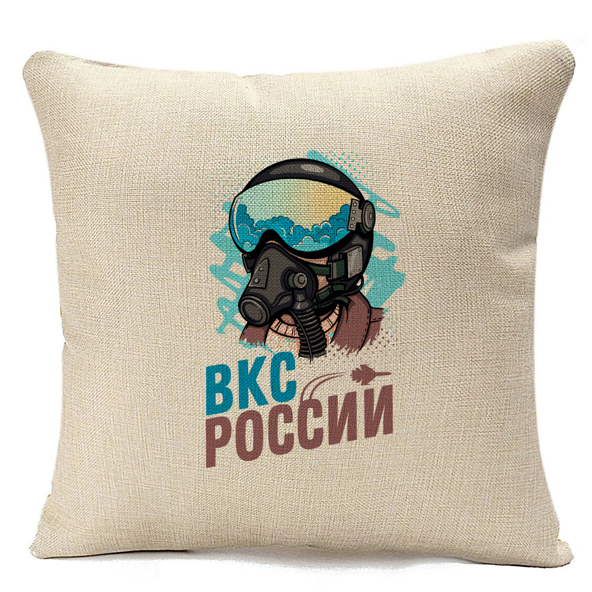 фото Подушка бежевая coolpodarok вкс россии