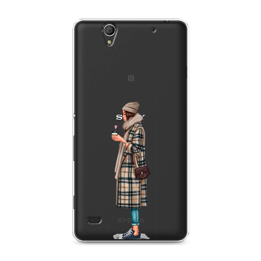 

Чехол на Sony Xperia C4 "Утренний кофе", Коричневый;бежевый, 52650-6