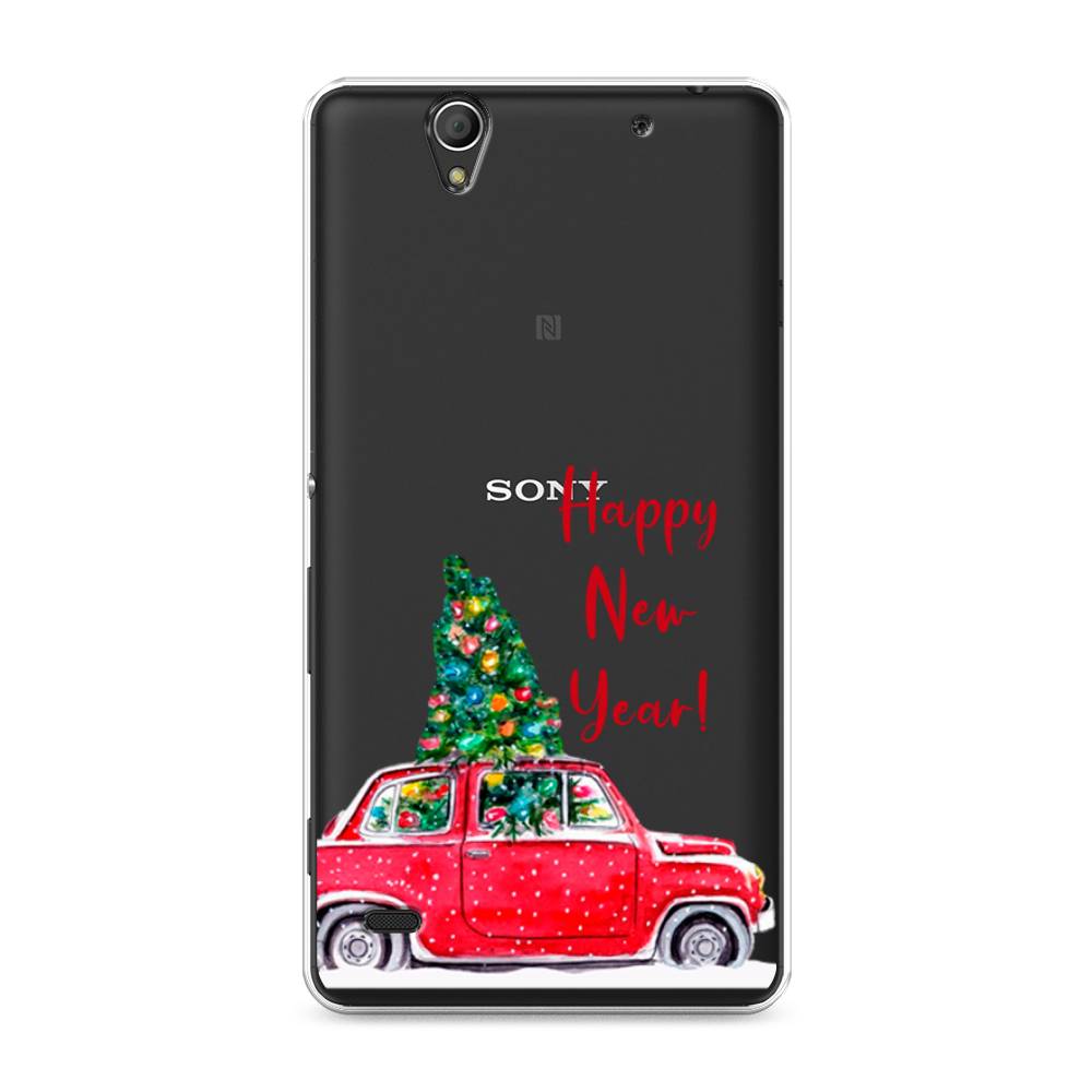 

Чехол на Sony Xperia C4 "Happy New Year", Красный;зеленый, 52650-5